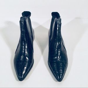 Tibi croc embossed ankle boots, Edgy and chic!